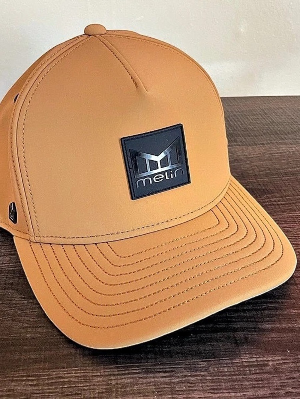 Melin Odysea Stacked Hydro Snapback Hat Peanut-butter (Orange)